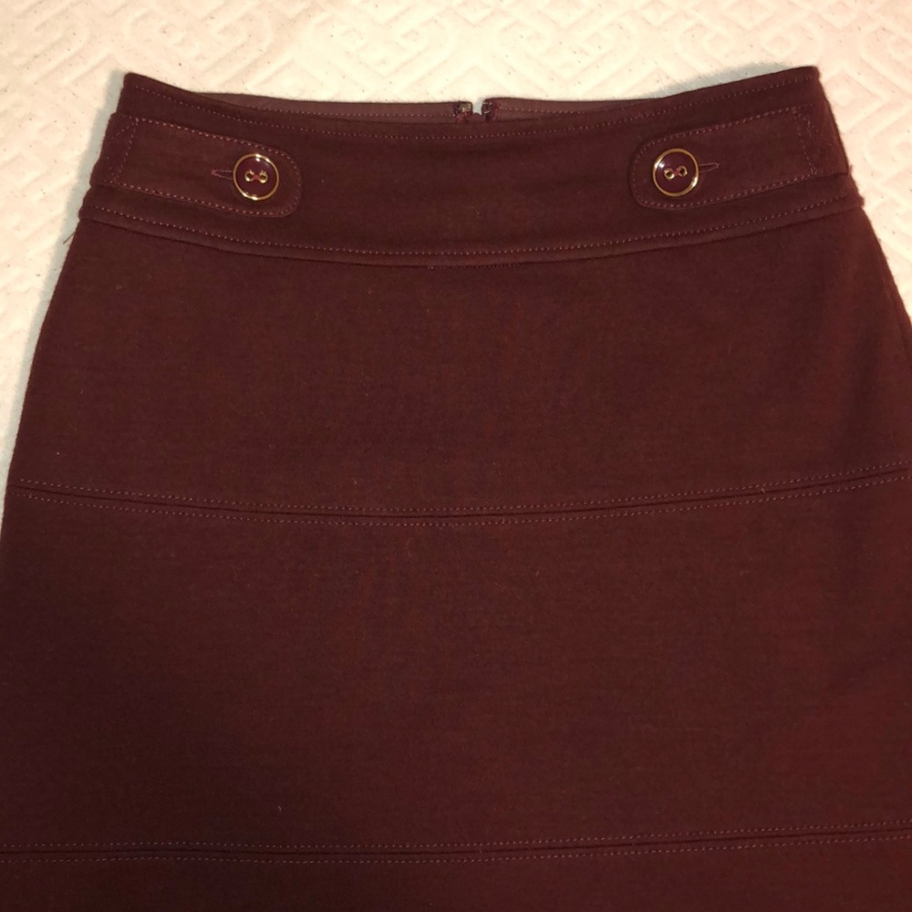 A-Line Formal/ Casual Maroon Skirt